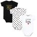 Hudson Baby Infant Girl Cotton Bodysuits Girl Daddy Red Black 3Pk 12-18 Months