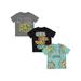 Teenage Mutant Ninja Turtles Toddler Boys 3 Pack Pullover T-Shirts Toddler to Big Kid