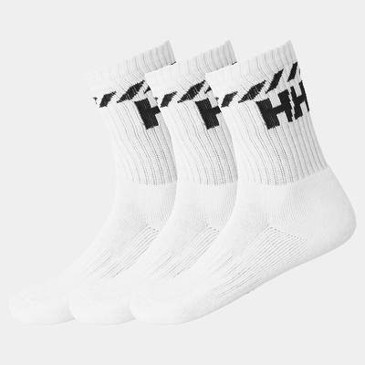 Helly Hansen Men's Cotton Sport Socks 3PK White 45-47