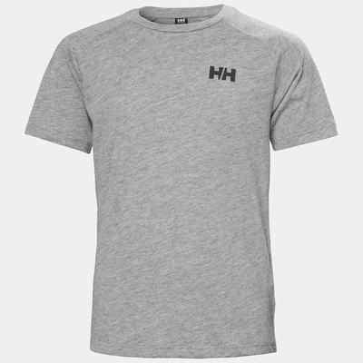 Helly Hansen Juniors' Loen Technical T-Shirt Grey 176/16