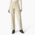 Dickies Women's Alma Corduroy Pants - Light Plaid Size 30 (FPR21)