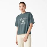 Dickies Women's Oxford Graphic T-Shirt - Smoke Blue Size L (FSR78)