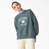 Dickies Women's Oxford Sweatshirt - Smoke Blue Size M (FWR15)