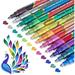 Glitter Metallic Paint Pens: Sparkle Water-Based Marker Pen for Greeting Cards Mugs Wood Art Drawing Rock Painting Posters Albums Scrapbooking (12-Count)