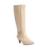 Wide Width Women's The Rosey Wide Calf Boot by Comfortview in Winter White (Size 9 W)