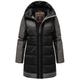 Steppjacke NAVAHOO "Samtkätzchen" Gr. L (40), schwarz Damen Jacken Lange Modischer, gesteppter Winter Kurzmantel