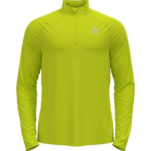 ODLO Herren Midlayer 1/2 zip ESSENTIAL CER, Größe S in Grün