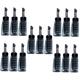 minkissy 15 Pcs Comb Styling Gel Empty Hair Bottle Mens Hair Styler Comb Gel with Comb Wax Cream Bottle Hair Gel Wax Hair Coloring Tools Hair Wax Gel Bottle Pack Soft Brush Man Plastic