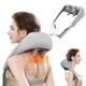 5D Shiatsu Back Shoulder and Neck Massager with Heat,Back Massager, Shoulder Massager, Deep Tissue Kneading Massage for Muscle Relaxation and Relief Neck Pain (Grey)