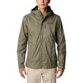 Columbia Men's Pouring Adventure 2 Jacket Waterproof Rain Jacket, Stone Green, Size XXL