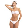 arena Allover Women's Bandeau Bikini, Swimsuit with Quick Drying Recycled Stretch Fabric, Women's Swimsuit with Removable Cups, Upper and Briefs with Straps