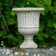 Victorian Stone Urn | Fluted Garden Statue Outdoor Classical Planter Trough Pot