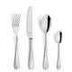Amefa Sierra Cutlery Set for 6 People, 24 Pieces, Stainless Steel 18/10 Satin Finish, Hammered Handles, Dishwasher Safe Cutlery Set, Cutlery Set for 6 People, Perfectly Balanced Visually and Feel