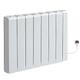 Milano Tuc - 2000W Modern White UK Plug In Ceramic Core Wi-Fi Control Smart Electric Heater Radiator - 570mm x 714mm