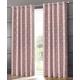 LIZZIE JACOBS Moreno Blackout Thermal Curtains Diamonds Pattern Eyelet Top Ring Top Curtain Pairs Living Room Bed Room Blackout Curtains (Pink, 66" (Width) x 90" (Drop))