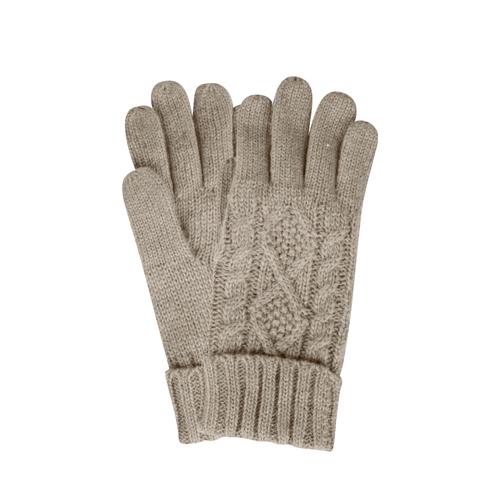 Strickhandschuhe CAPELLI NEW YORK, Damen, braun (camel), Strick, Materialmix, Zopfmuster, unifarben, casual,klassisch, Handschuhe, mit elegantem Zopfstrickmuster