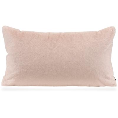 Dekokissen H.O.C.K. "Plushy", rosa (rosa, unifarben), B:70cm H:10cm L:40cm, Obermaterial: 100% Polyester. Füllung: 100% Polyester, Dekokissen_Sitzkissen_Kissenhüllen, samtweich, kuschelig, inkl. Füllung, Bezug mit Reißverschluss Image