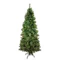 Northlight Seasonal 7.5 ft Pre-Lit Medium Mixed Cashmere Pine Artificial Christmas Tree - Clear Lights in Green/White | 6.5 ft Height | Wayfair