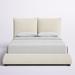 Birch Lane™ Amry Panel Bed Upholstered/Polyester in White | 48 H x 84.75 W x 94 D in | Wayfair 64DAC2744AA1459A8E1B31F9240A66D2