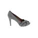 Talbots Heels: Pumps Stilleto Cocktail Party Black Shoes - Women's Size 8 1/2 - Peep Toe