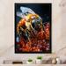 Gracie Oaks Landyon Bee Photo - Single Picture Frame Print on Canvas Plastic in Black/Orange/Yellow | 44 H x 34 W x 1.5 D in | Wayfair