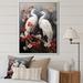 Red Barrel Studio® Japon Art Harmony Of Crane III - Animals Canvas Print Canvas, Cotton in Black/Red/White | 20 H x 12 W x 1 D in | Wayfair