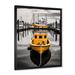 Latitude Run® Mamilla Power Lines Harmonious Networks II - Print on Canvas Metal in Black/Gray/Orange | 32 H x 16 W x 1 D in | Wayfair