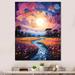 Red Barrel Studio® Ceandra Power Lines Power Harmony I - Print on Canvas Canvas, Cotton in Black/Blue/Orange | 20 H x 12 W x 1 D in | Wayfair