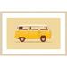 Ebern Designs VW Van by Bodflorent - Single Picture Frame Print Paper, Wood in Yellow | 22 H x 33 W x 1 D in | Wayfair