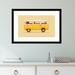 Ebern Designs VW Van by Bodflorent - Single Picture Frame Print Paper, Wood in Yellow | 15 H x 21 W x 1 D in | Wayfair