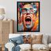 Latitude Run® Pop Art Selfportrait III - Modern Canvas Art Print Canvas, Cotton in Black/Blue/Red | 20 H x 12 W x 1 D in | Wayfair