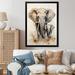 Bungalow Rose Kearstin Elephant Gentle Giants Elephants III - Print Canvas, Cotton in Gray | 20 H x 12 W x 1 D in | Wayfair