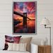 Latitude Run® Stansky Colorful New York Photo At Night II On Canvas Print Plastic in Black/Blue/Red | 44 H x 34 W x 1.5 D in | Wayfair