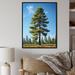 Red Barrel Studio® Proud Pine Tree II - Floral & Botanical Canvas Wall Art Metal in Green | 32 H x 16 W x 1 D in | Wayfair