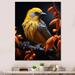 Red Barrel Studio® Bird Wings Of Majesty - Animals Wall Decor Plastic in Black/Yellow | 44 H x 34 W x 1.5 D in | Wayfair