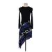 Proenza Schouler Casual Dress - A-Line Crew Neck Long sleeves: Black Dresses - Women's Size 4