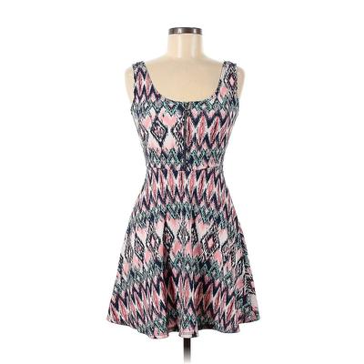 rue21 Casual Dress - Mini Scoop Neck Sleeveless: Pink Dresses - Women's Size X-Small