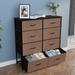 8 Drawers Vertical Dresser Grey Chest