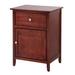 Solid Wood Coffee Side Table with Dove Tailed Drawers and Nickle Hardware Handle Storage Nightstand for Bedroom