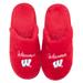 Women's ZooZatz Wisconsin Badgers Team Faux Fur Slippers