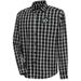 Men's Antigua Black Dallas Stars Carry Tri-Blend Button-Down Long Sleeve Shirt