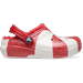 Crocs White / Red Toddler Classic Lined Holiday Clog Shoes