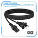 KONKIN BOO 6ft 2-Prong AC Power Cord Cable Lead Replacement For Sharp LC-46SE94U LC-52D43U LC-52D62U