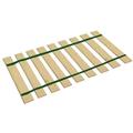 The Furniture King King Size Wood Bed Slats Custom Platform Plank Bed Frame Support Bunkie Boards Attached with Dark Green Strapping 79.25 Wide