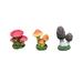 Weloille 3-piece Set Of Simulated Agaric Ornaments-Micro Potted Decorative Ornaments- Decorative Ornaments Of Fleshy Plant Flowerpots Simulating Mushrooms Is Suitable