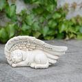 Christmas Decorations Dog Angel Pet Memorial Statue Resin Sleeping To Honor Beloveds Creative Handicrafts Ornament For Home Garden Yard (Dog Angel)