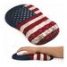 Premium Ergonomic Mouse Pad with Massage Function: Memory Foam Wrist Rest for Pain Relief Non-Slip PU Base - Ideal for Office and Home Use - USA Flag
