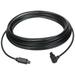 Fiber Optic Audio Cable 90 Degree Digital Optic Cable 24.6FT TOS Optical Link PVC Plastic for TV DVD Black