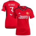 "Maillot domicile adidas Manchester United Cup 2023-24 - Femme - Avec flocage George 3 - Homme Taille: XL"