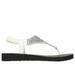 Skechers Women's Meditation - Rockstar Sandals | Size 10.0 | White | Synthetic | Vegan